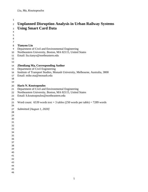 Unplanned Disruption Analysis in Urban Railway Systems Using 